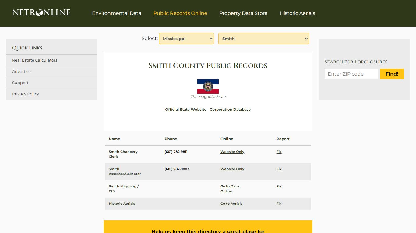 Smith County Public Records - NETROnline.com