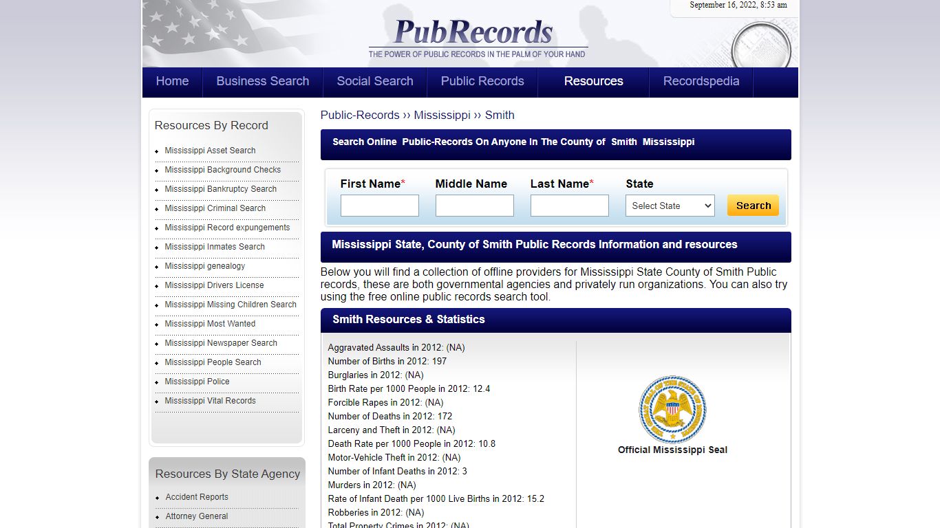 Smith County, Mississippi Public Records